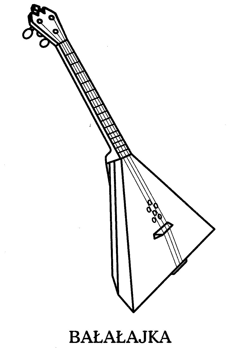 Instrumenty muzyczne kolorowanki